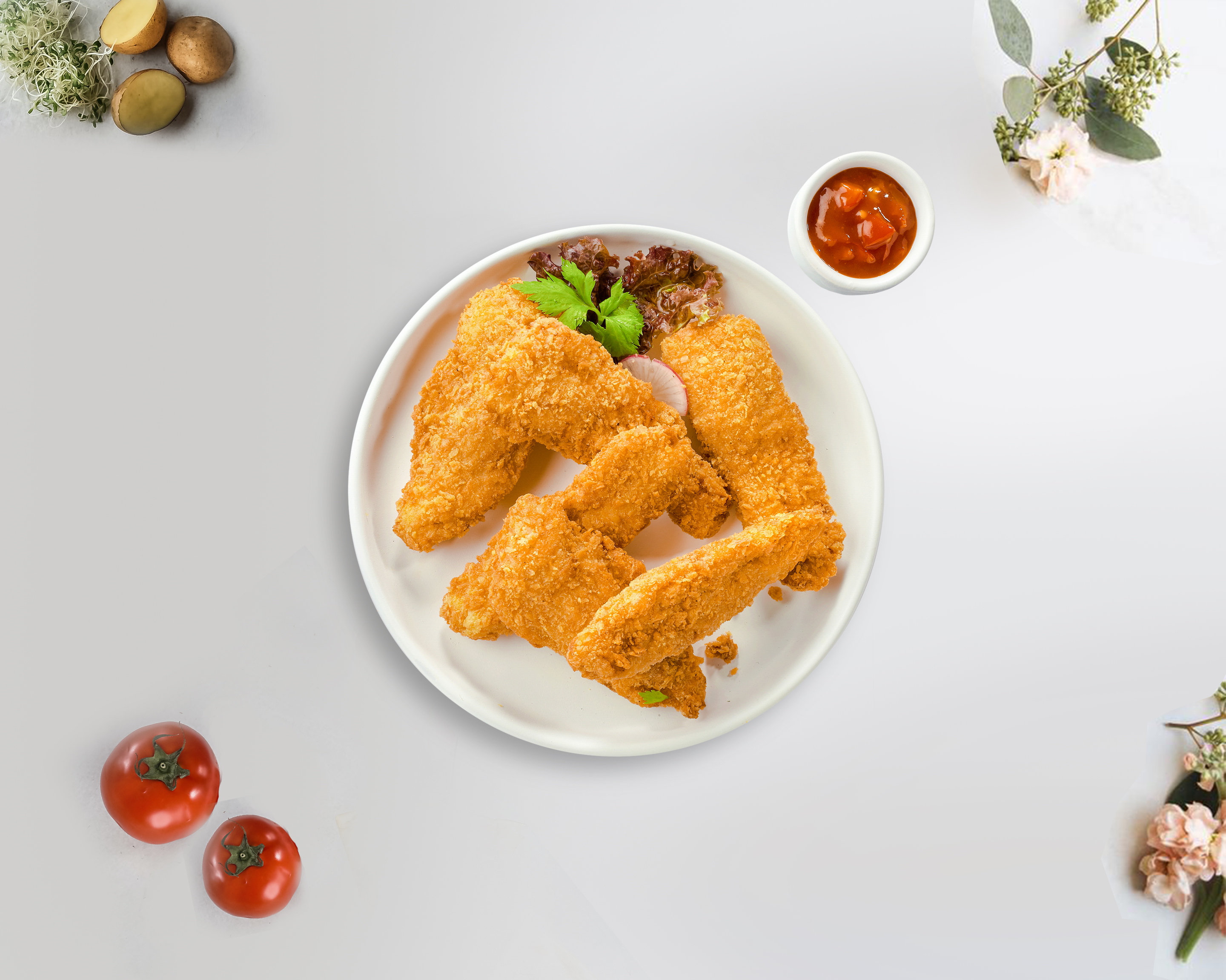 Order Cluckin' Tenders food online from Late Night Pasta Kitchen store, Cleveland on bringmethat.com