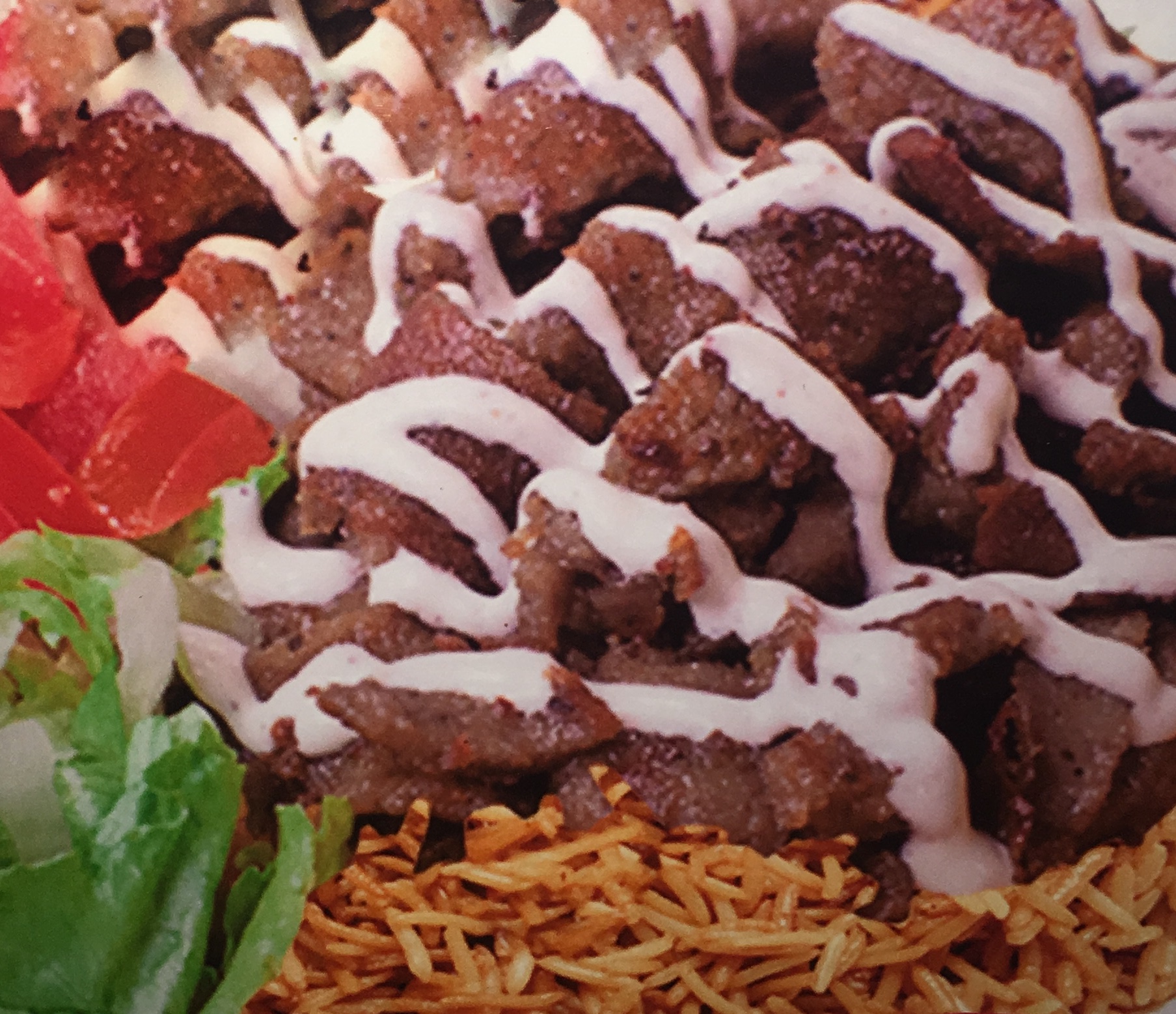 Order Gyro Salad Platter food online from Crown Fried Chicken & Pizza store, Brooklyn on bringmethat.com