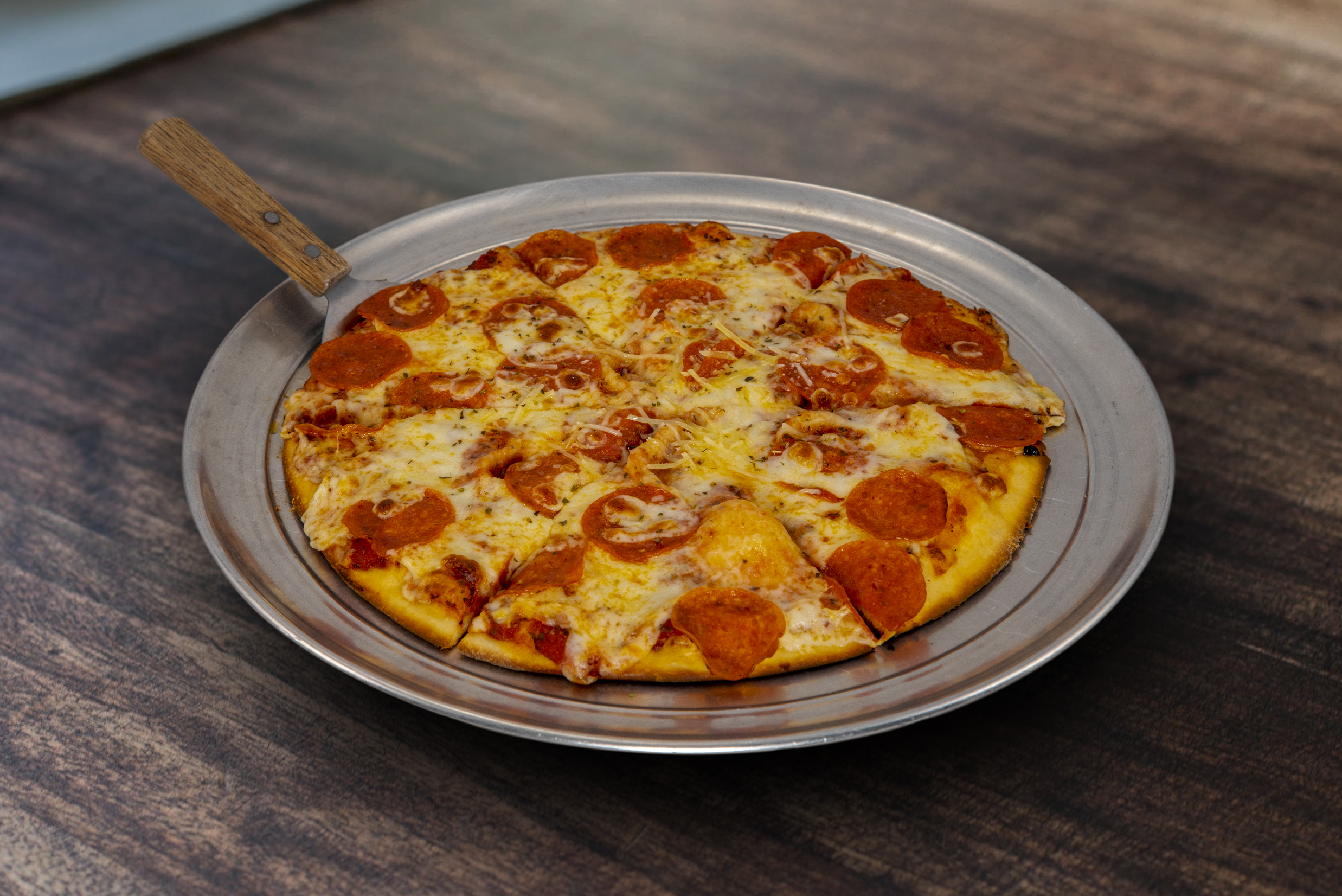 Order Pepperoni Classic Pizza food online from Headshots Bar & Grill store, Wichita on bringmethat.com