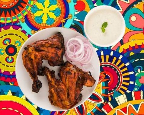 Order Char Grilled Tandoori Chicken food online from Tick-Tock Tikka House store, Madison on bringmethat.com
