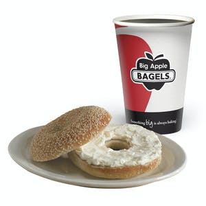 Order Bagel and Cream Cheese food online from Big Apple Bagels store, Castro Valley on bringmethat.com