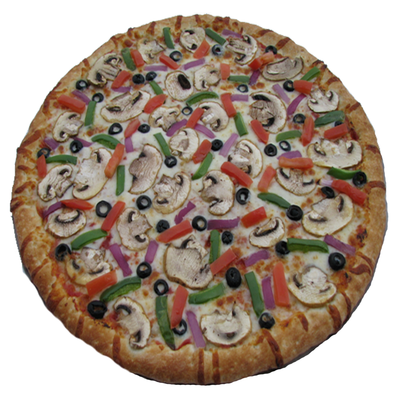 Order #5 Vegetarian Pizza food online from Bona Pizza store, San Jose on bringmethat.com