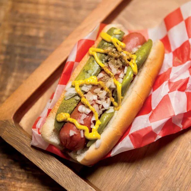 Order Chicago-Style Hot Dog food online from Lucky Dawgs Food Truck store, Chicago on bringmethat.com