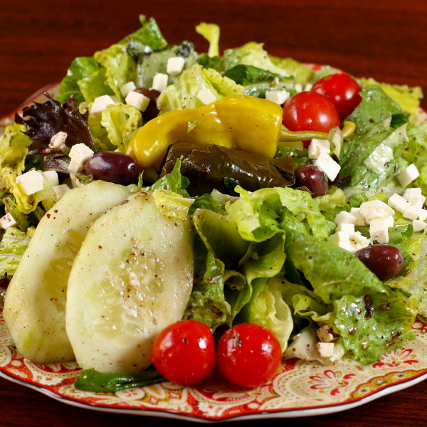 Order Greek Salad food online from Baladie Gourmet Cafe store, San Francisco on bringmethat.com
