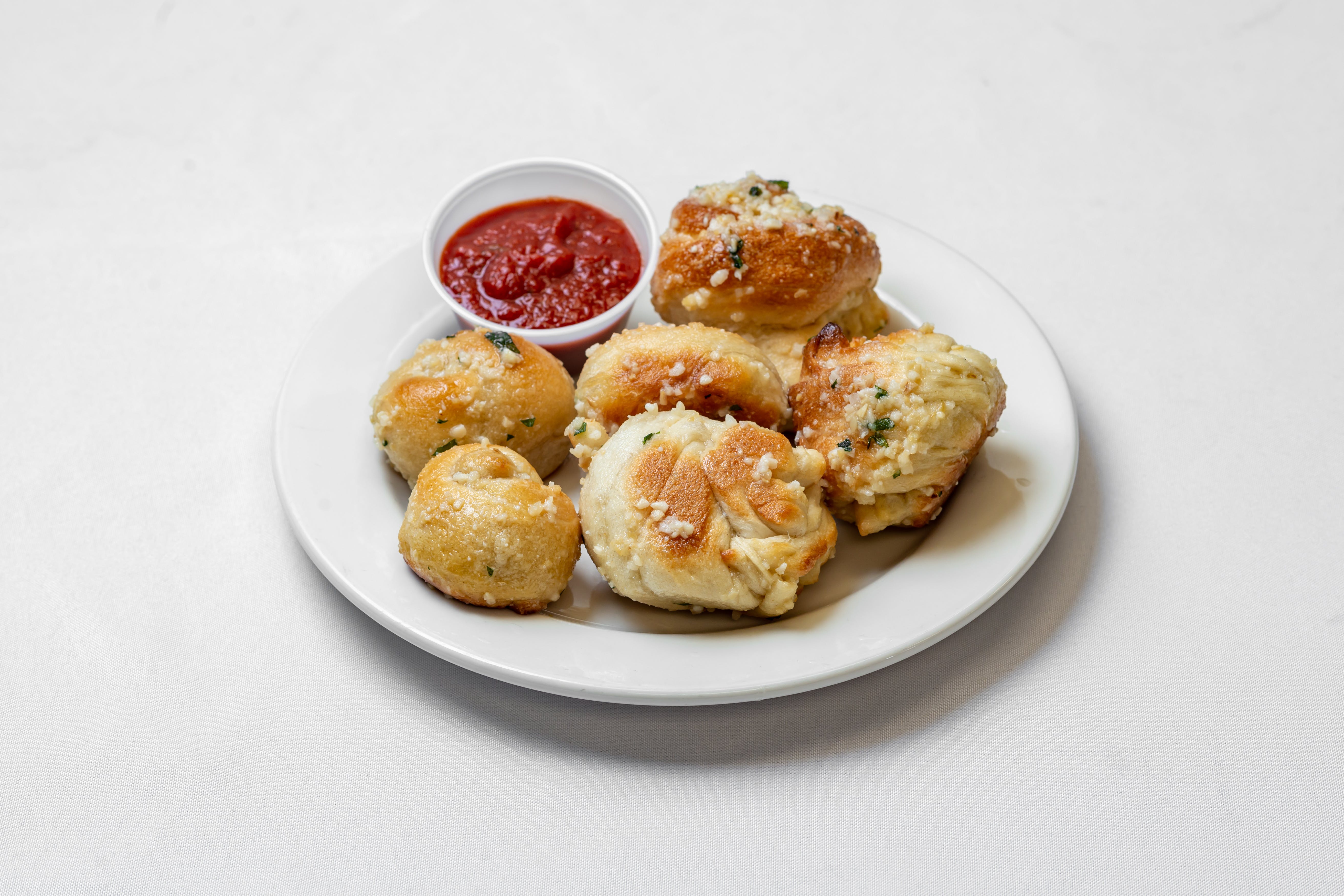 Order Garlic Knots - 6 Pieces food online from Pizza Express store, Netcong on bringmethat.com