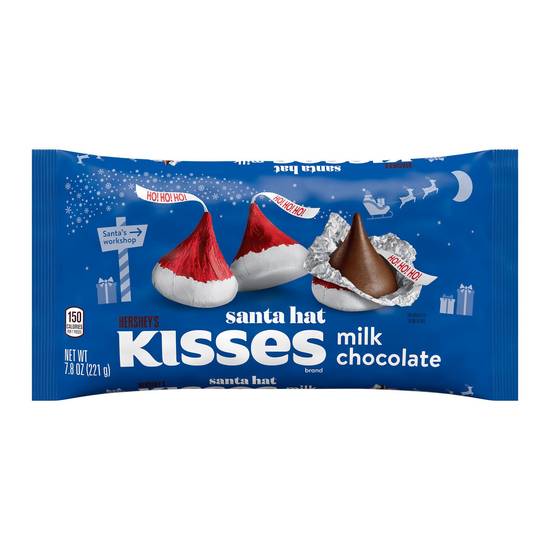 Order HERSHEY'S KISSES Santa Hat Milk Chocolate Candy, Christmas, 7.8 oz, Bag food online from CVS store, SOUDERTON on bringmethat.com