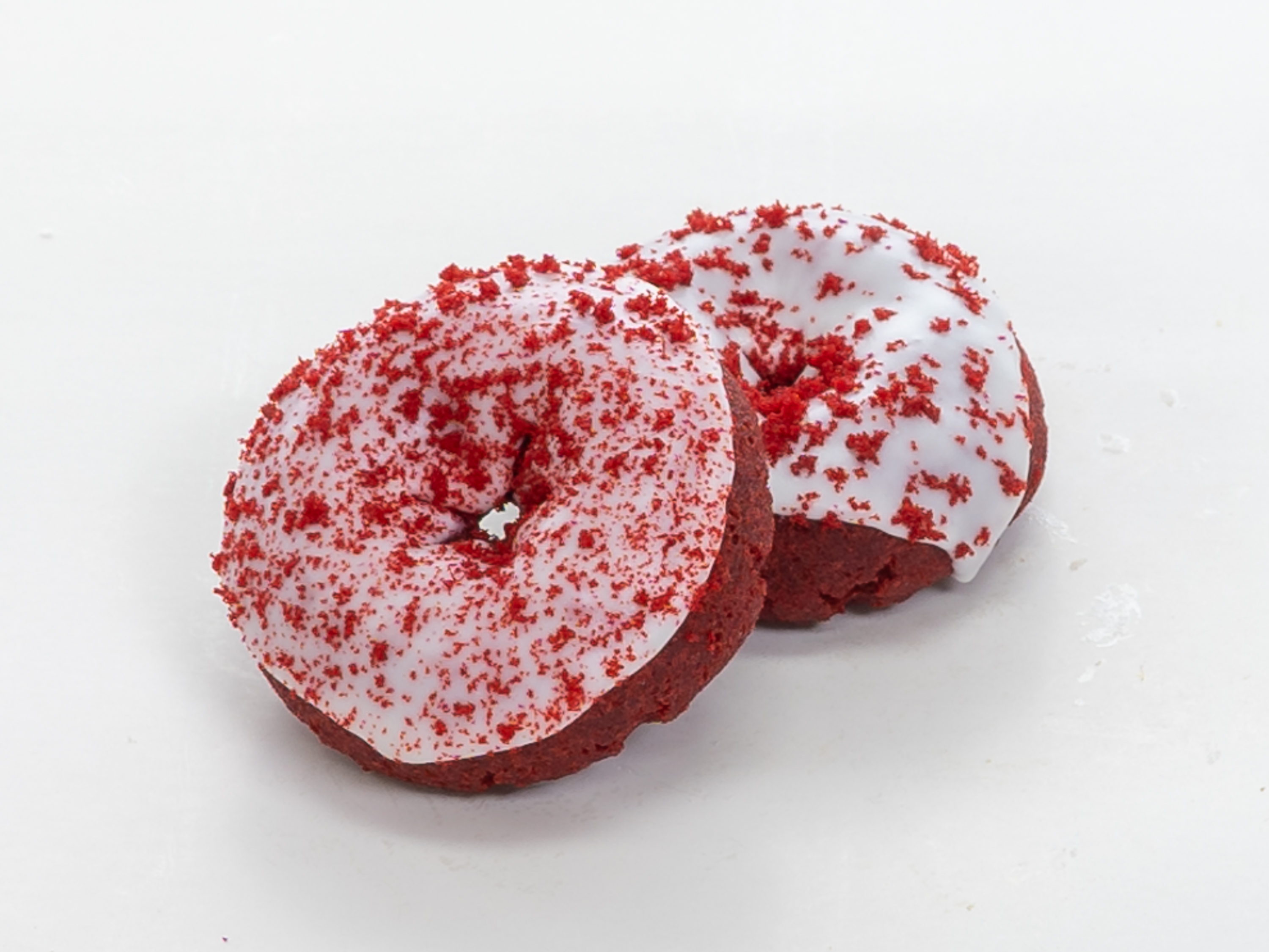 Order Red Velvet Donut food online from Moon's Donuts store, Irving on bringmethat.com