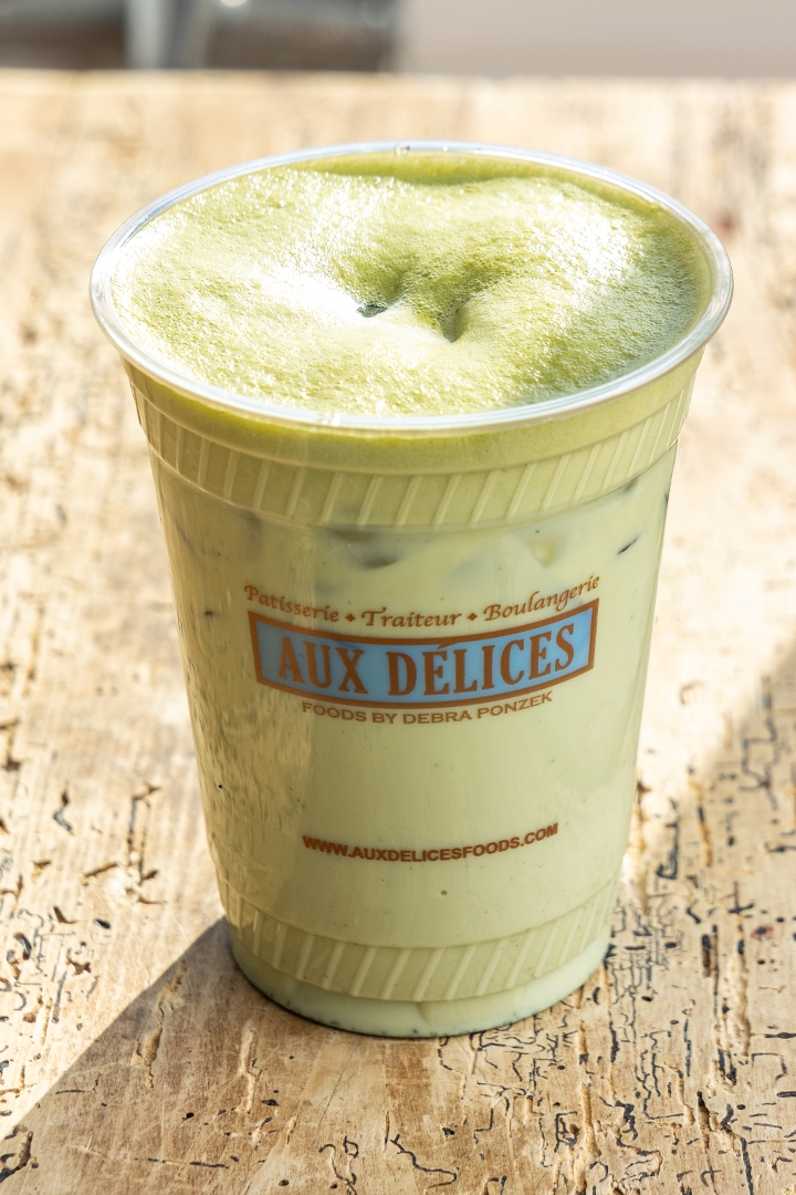 Order Iced Matcha - Small food online from Aux Delices store, Darien on bringmethat.com
