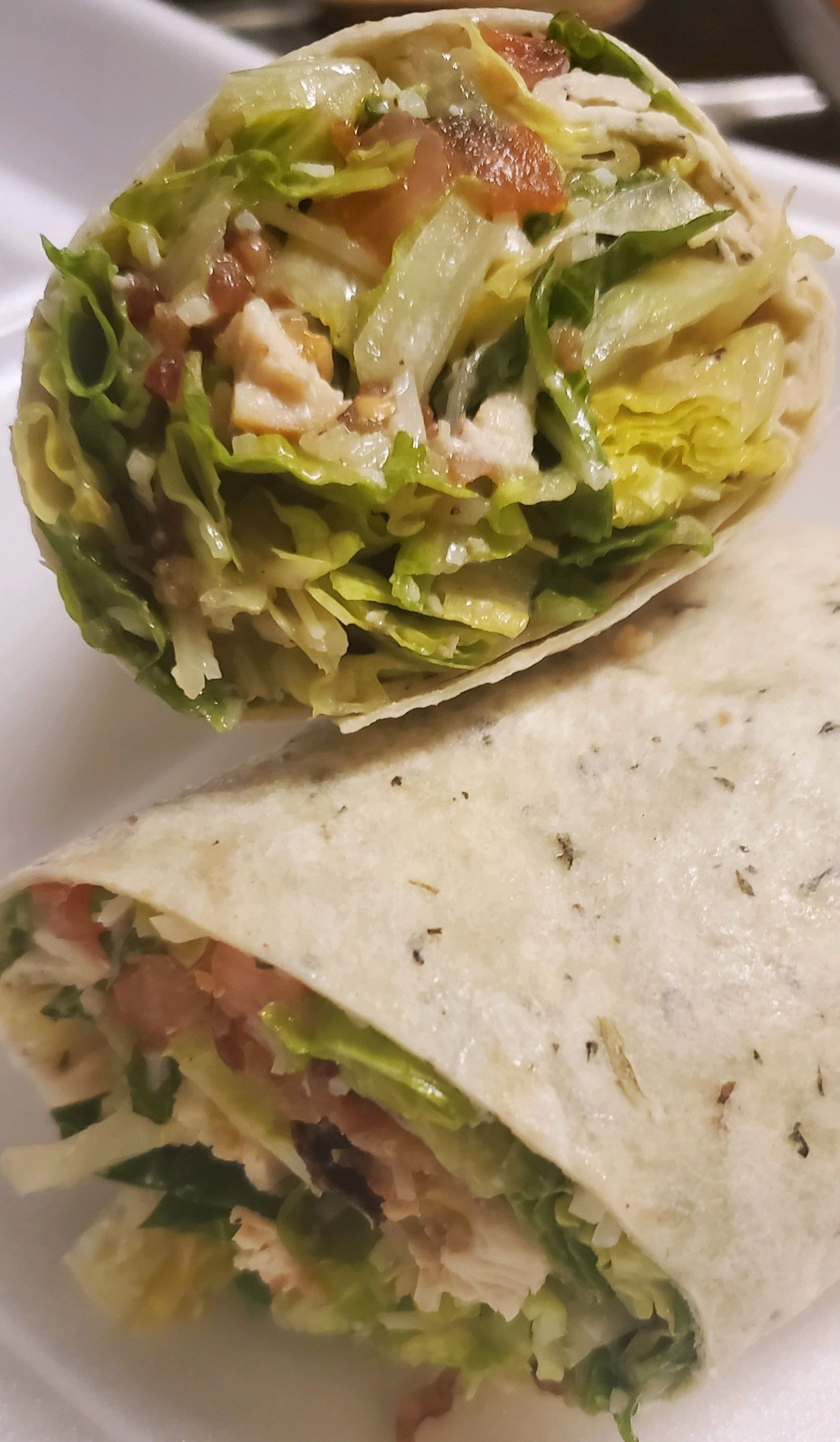 Order Chicken Caesar Wrap food online from Knuckles Knockout Grill store, Rochester on bringmethat.com