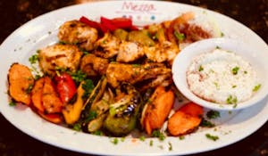 Order Chicken Kebab food online from Mezza Mediterranean Grille store, Southfield on bringmethat.com