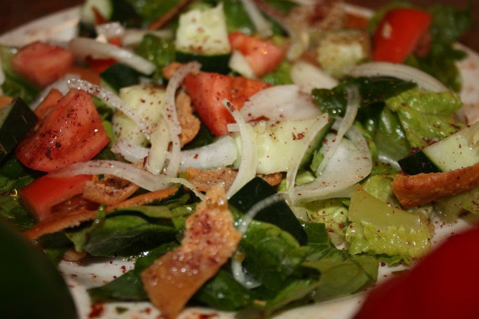 Order Fatoush Salad food online from Venus Greek & Mediterranean store, Buffalo on bringmethat.com