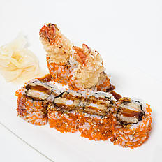 Order Shrimp Tempura Maki   两虾 SA food online from Jin's Fine Asian Cuisine store, Brookline on bringmethat.com