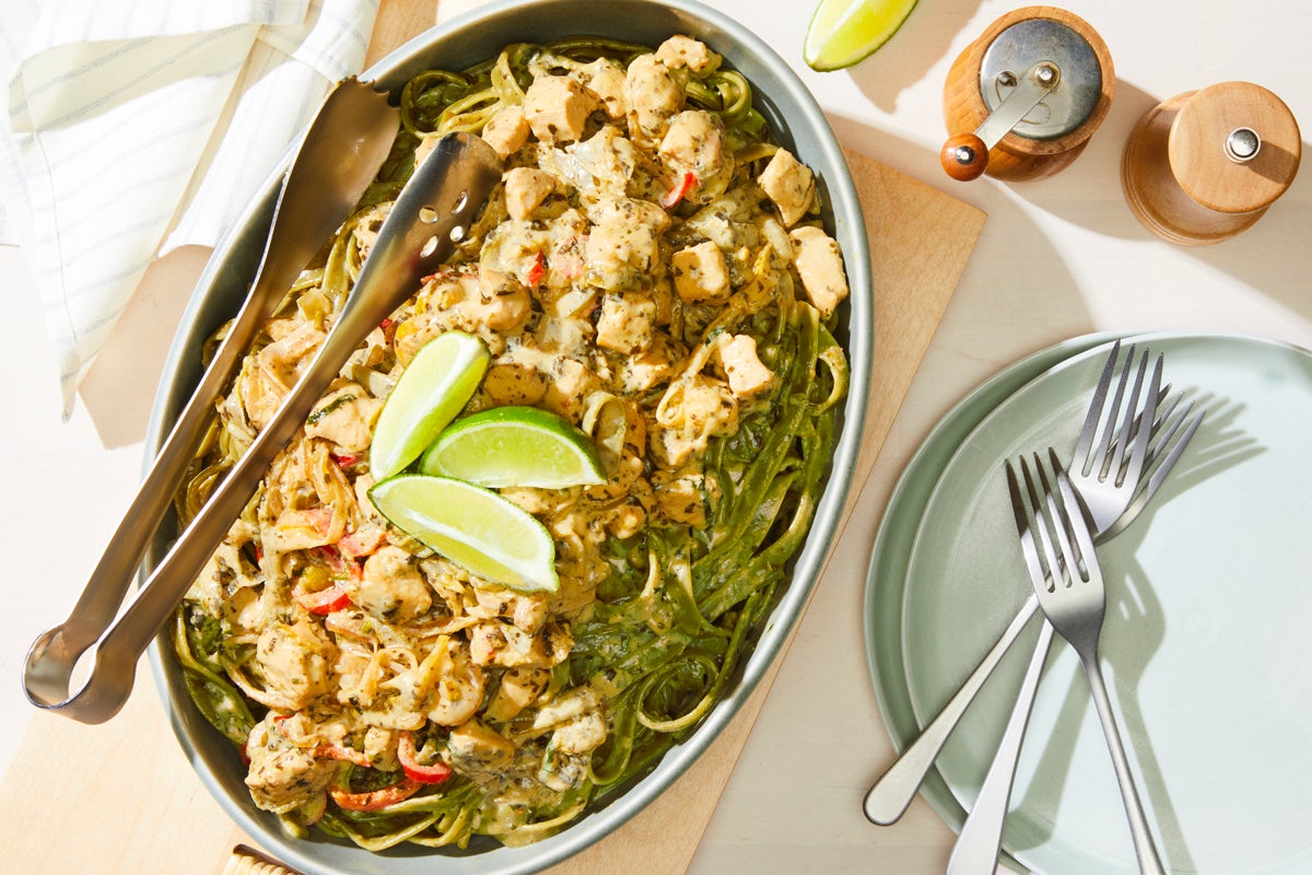 Order CATERING CHICKEN TEQUILA FETTUCCINE food online from California Pizza Kitchen store, Hollywood on bringmethat.com