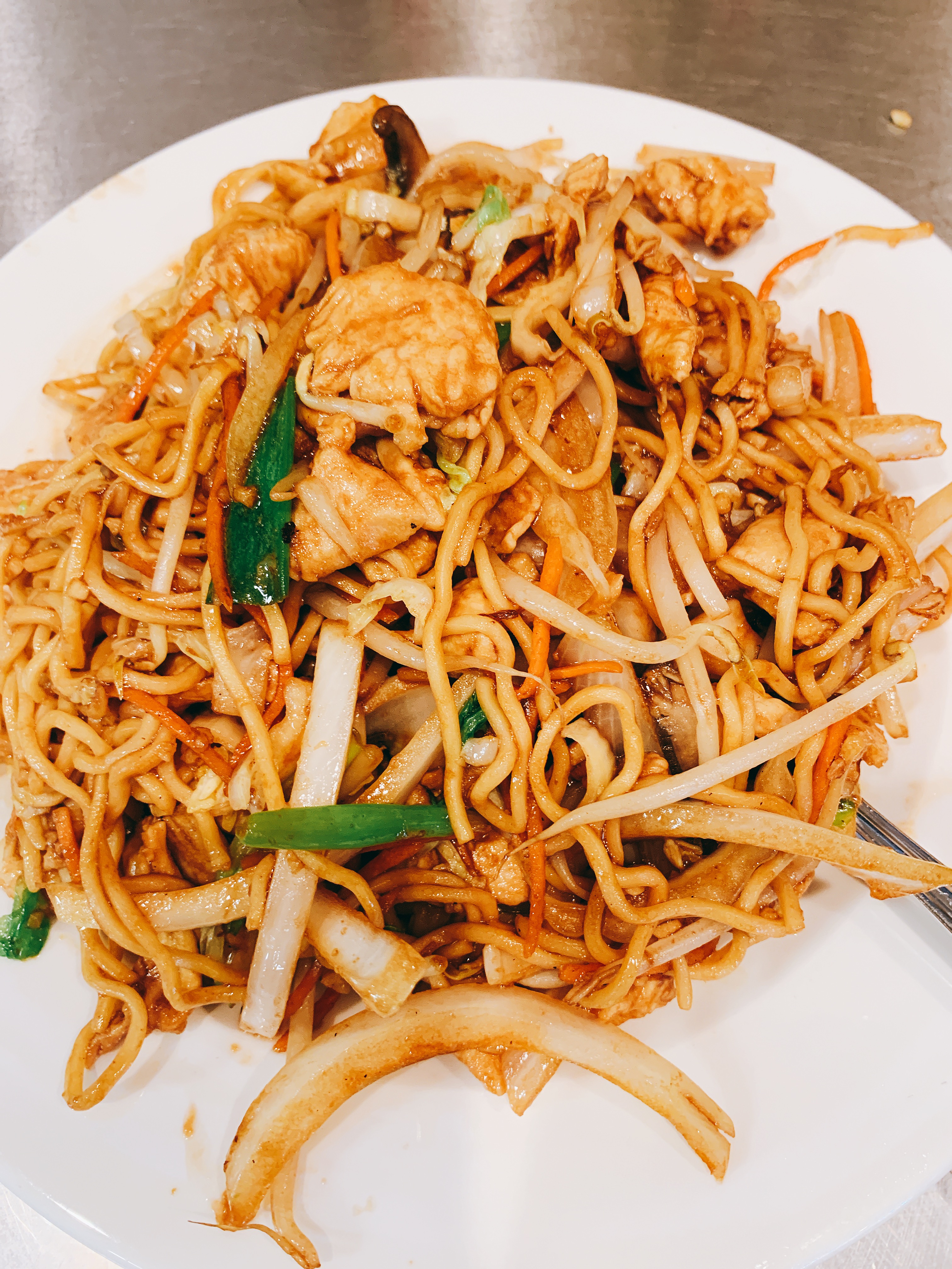 Order Chicken Yakisoba food online from Kim Korean House & Sushi Bar store, Clearfield on bringmethat.com