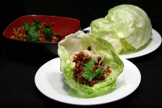 Order Minced Chicken Lettuce Cups food online from Ginger Cafe store, Sunnyvale on bringmethat.com