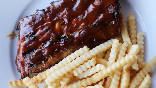 Order Grilled Baby Back Ribs food online from Lucca's Pizzeria & Ristorante store, La Grange on bringmethat.com