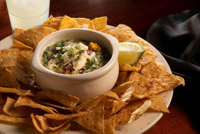 Order Fire Roasted Corn and Spinach Queso food online from Weber Grill store, Lombard on bringmethat.com