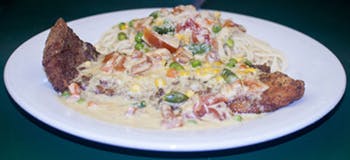 Order Flounder Poblano - Entree food online from Primas Pasta & Pizza Restaurant store, Fort Worth on bringmethat.com