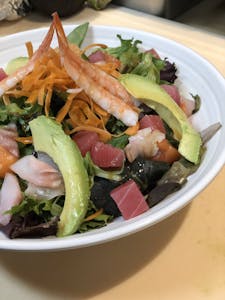 Order Sashimi Salad food online from Aki Sushi & Japanese Fusion store, San Jacinto on bringmethat.com