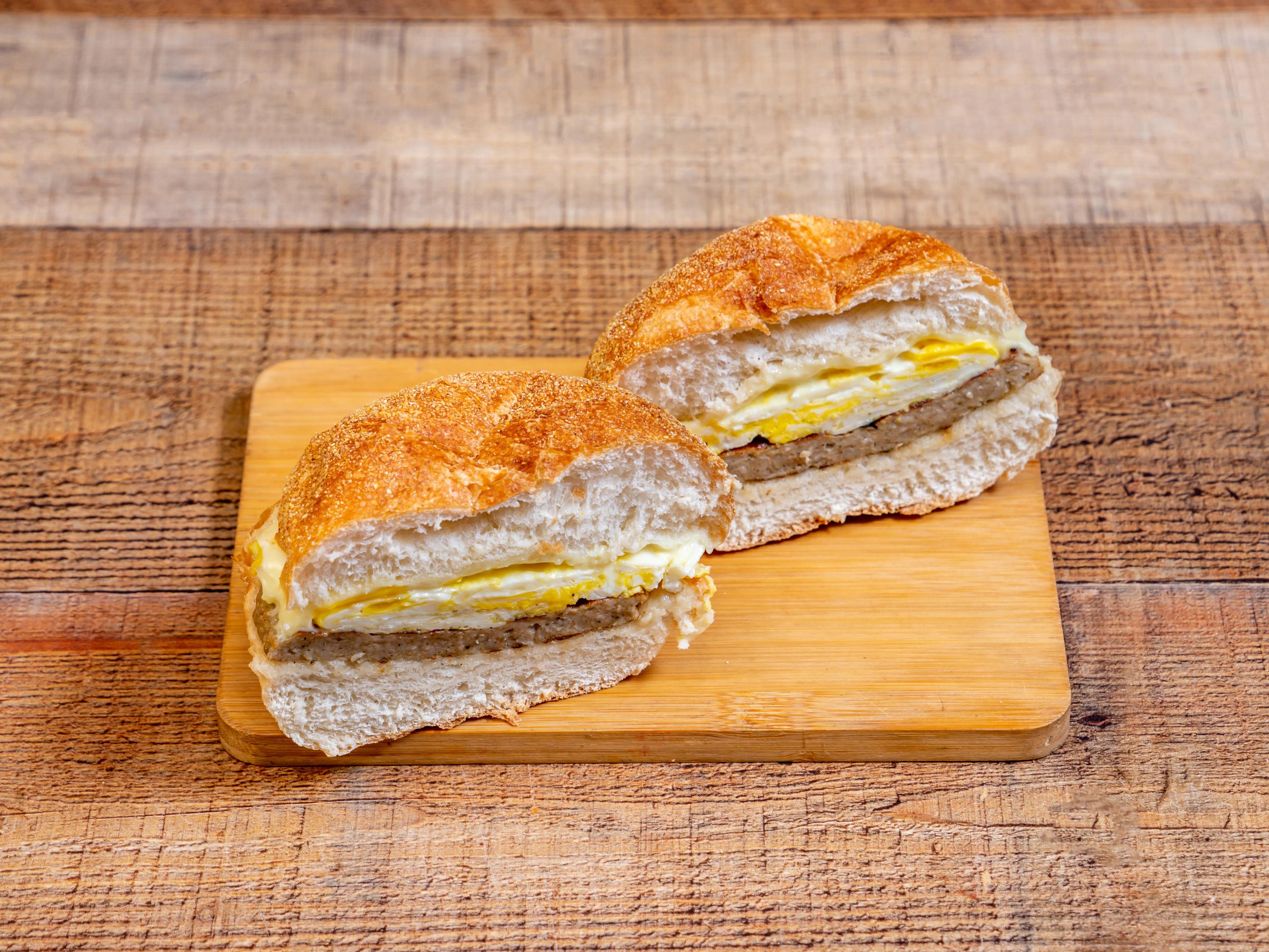 Order 2 Piece Sausage and Cheese Sandwich food online from Trolley Stop Deli store, Hatfield on bringmethat.com