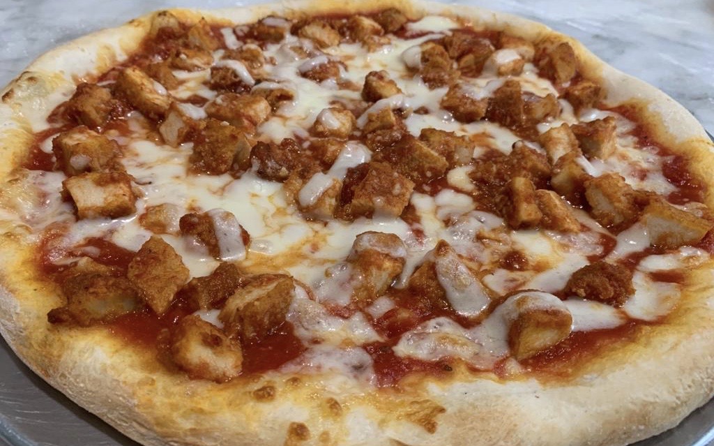 Order Chicken Parmigiana Pizza food online from Tacos Pizza store, Bound Brook on bringmethat.com