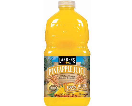 Order Langers Pineapple Juice, 64 oz. food online from Central Liquor Market store, Los Angeles on bringmethat.com
