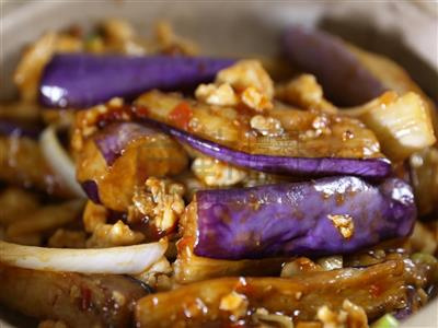 Order Diced Chicken with Eggplant and Salty Fish food online from MingHin Cuisine - Lakeshore East store, Chicago on bringmethat.com