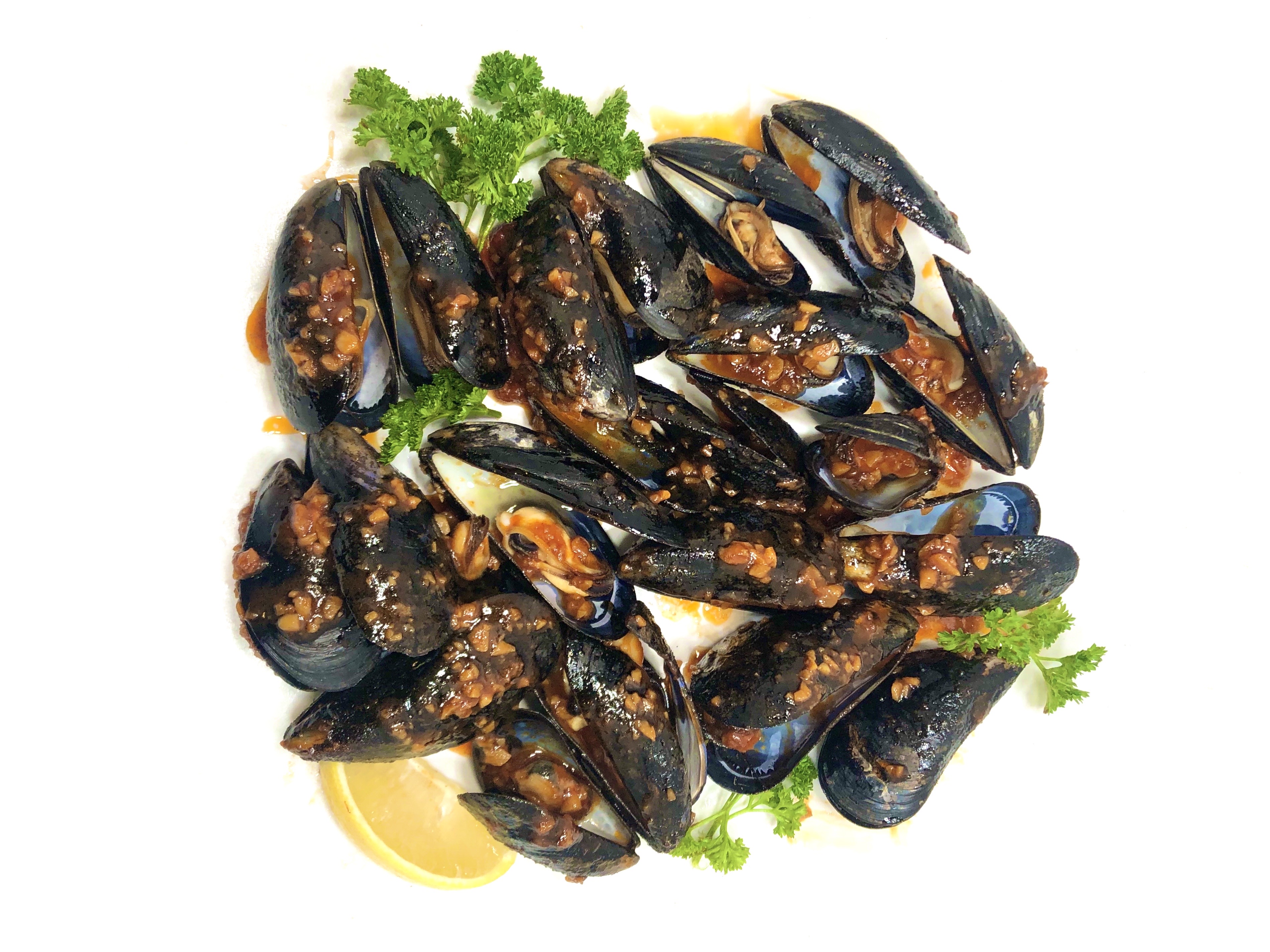 Order Mussels (1 lb) food online from Cajun Heroes Seafood Boil & Po'boy store, Philadelphia on bringmethat.com