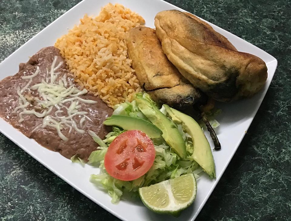 Order Chile Rellenos food online from Silvia Authentic Mexican Cuisine store, Wichita on bringmethat.com