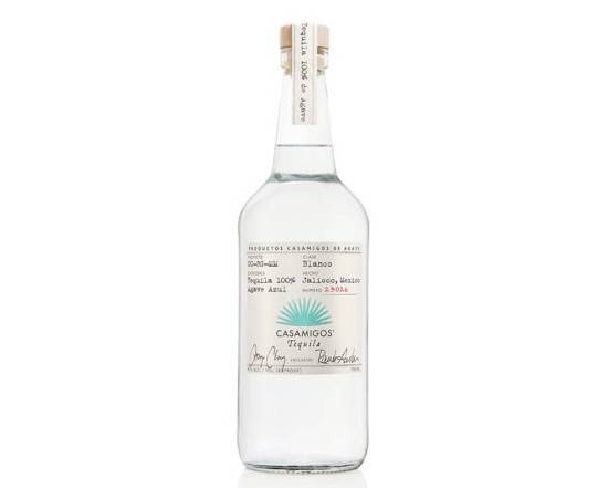 Order Casamigos Blanco, 1L tequila (40.0% ABV) food online from NEWBRIDGE WINES & SPIRITS CORP store, Levittown on bringmethat.com