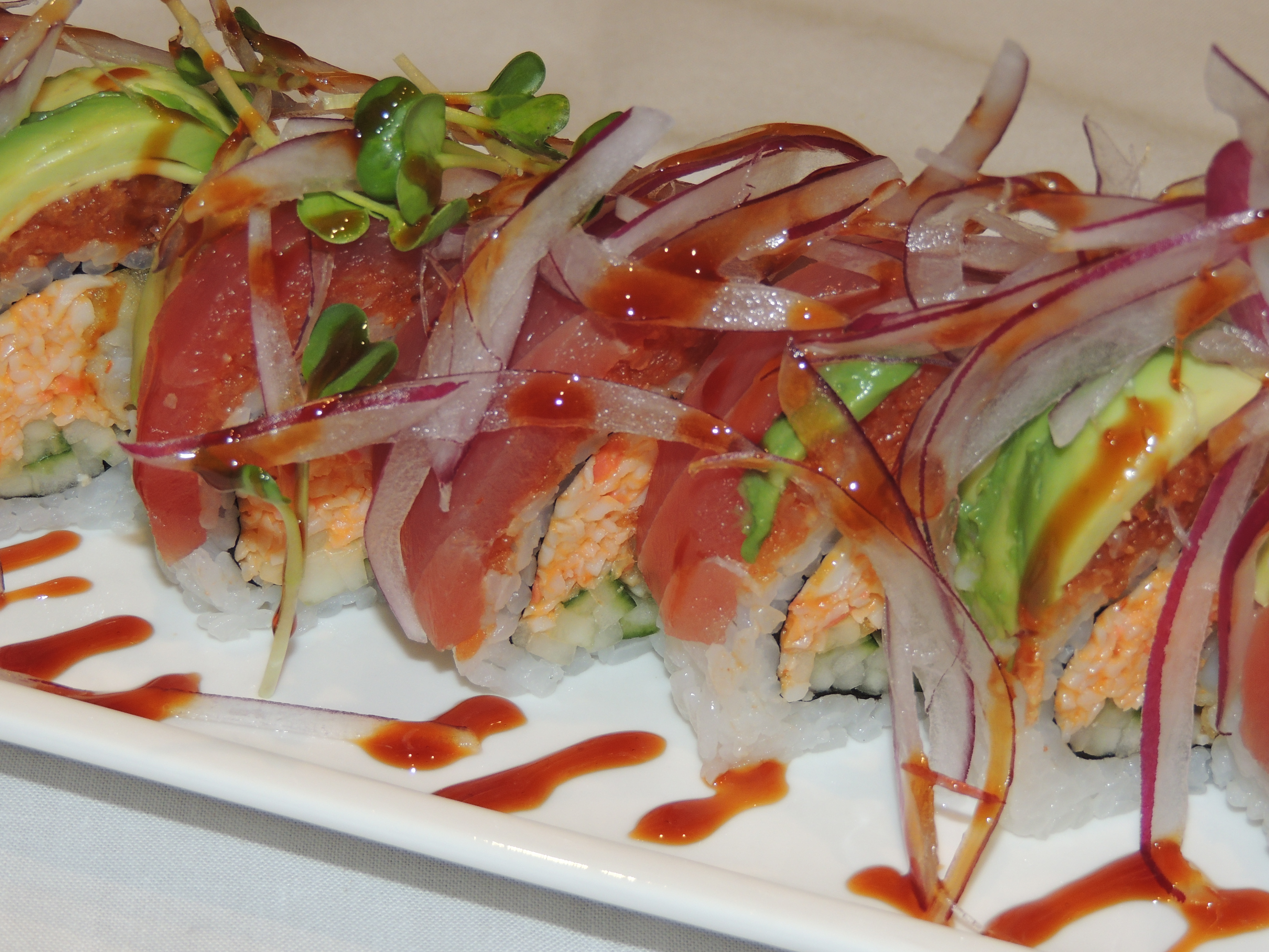 Order Red Hearts Roll food online from Minami Sushi store, San Leandro on bringmethat.com