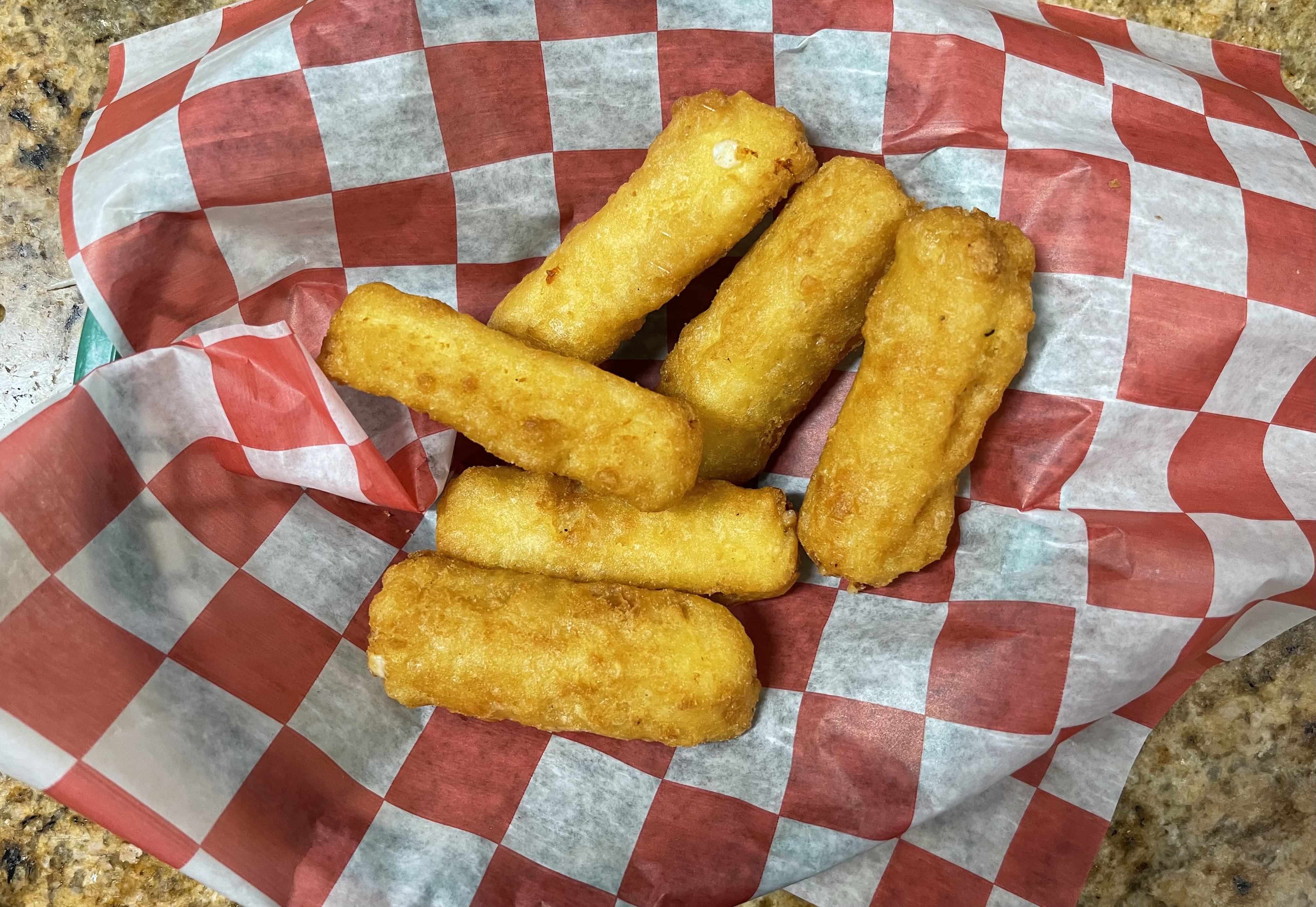 Order Cheesy Mozzarella Sticks food online from Two Cousins Pizza and Italian Restaurant store, Lancaster on bringmethat.com