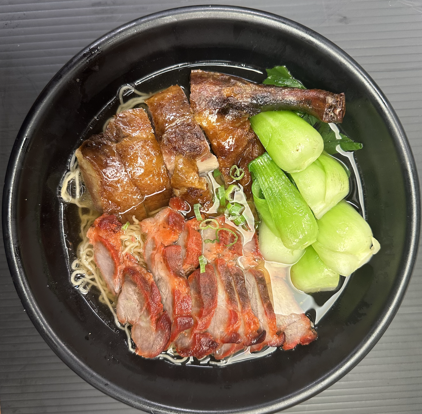 Order Roasted Duck and Roasted Pork Noodle food online from New Leaf Chinese & Japanese Cuisine store, Philadelphia on bringmethat.com