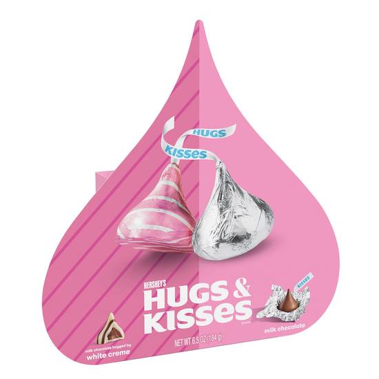 Order HERSHEY'S HUGS & KISSES Assorted Milk Chocolate and White Creme Candy,Valentine's Day, 6.5 oz food online from CVS store, STANLEY on bringmethat.com