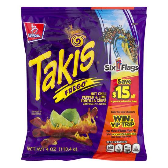 Order Takis · Extreme Fuego Chips (4 oz) food online from Mesa Liquor store, Mesa on bringmethat.com