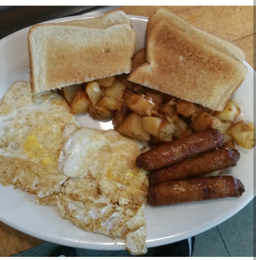 Order 2 Eggs, Meat, Home Fries and Toast Breakfast food online from Campus Sub Shop Ii store, Springfield on bringmethat.com