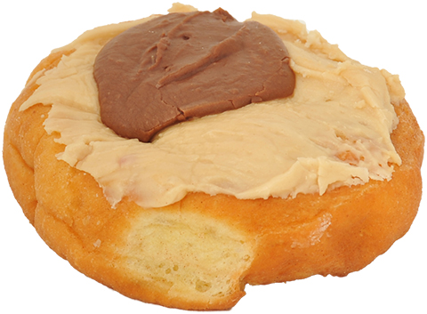 Order Peanut Butter Iced Roll Donut food online from Jack Donuts store, Kokomo on bringmethat.com