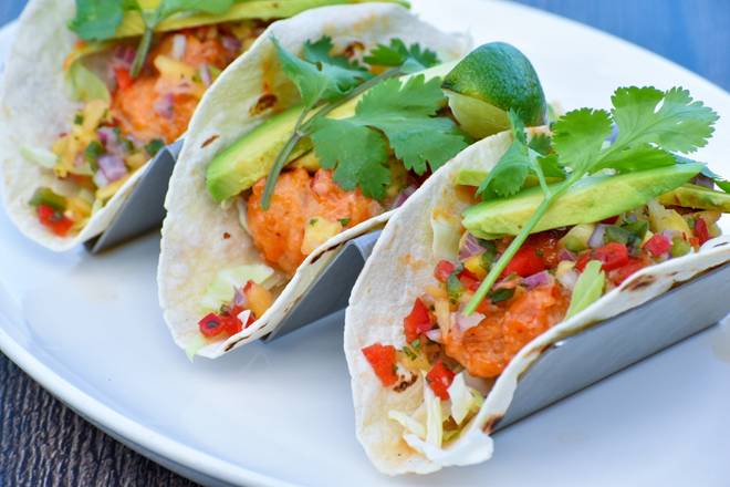 Order Dynamite Shrimp Tacos food online from The Boathouse at Short Pump store, Richmond on bringmethat.com