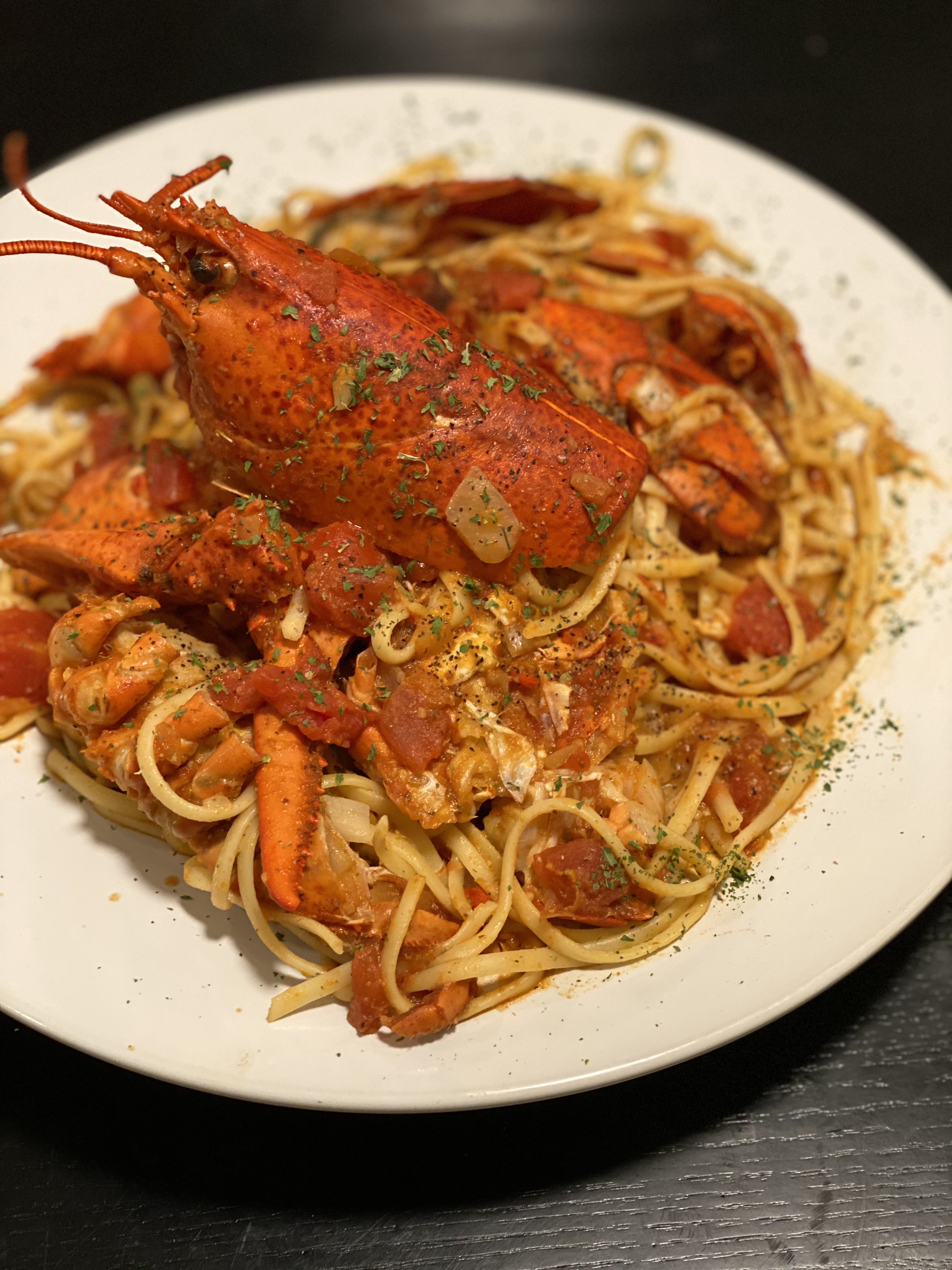 Order Whole Lobster Linguine food online from Twist Restaurant store, Brooklyn on bringmethat.com