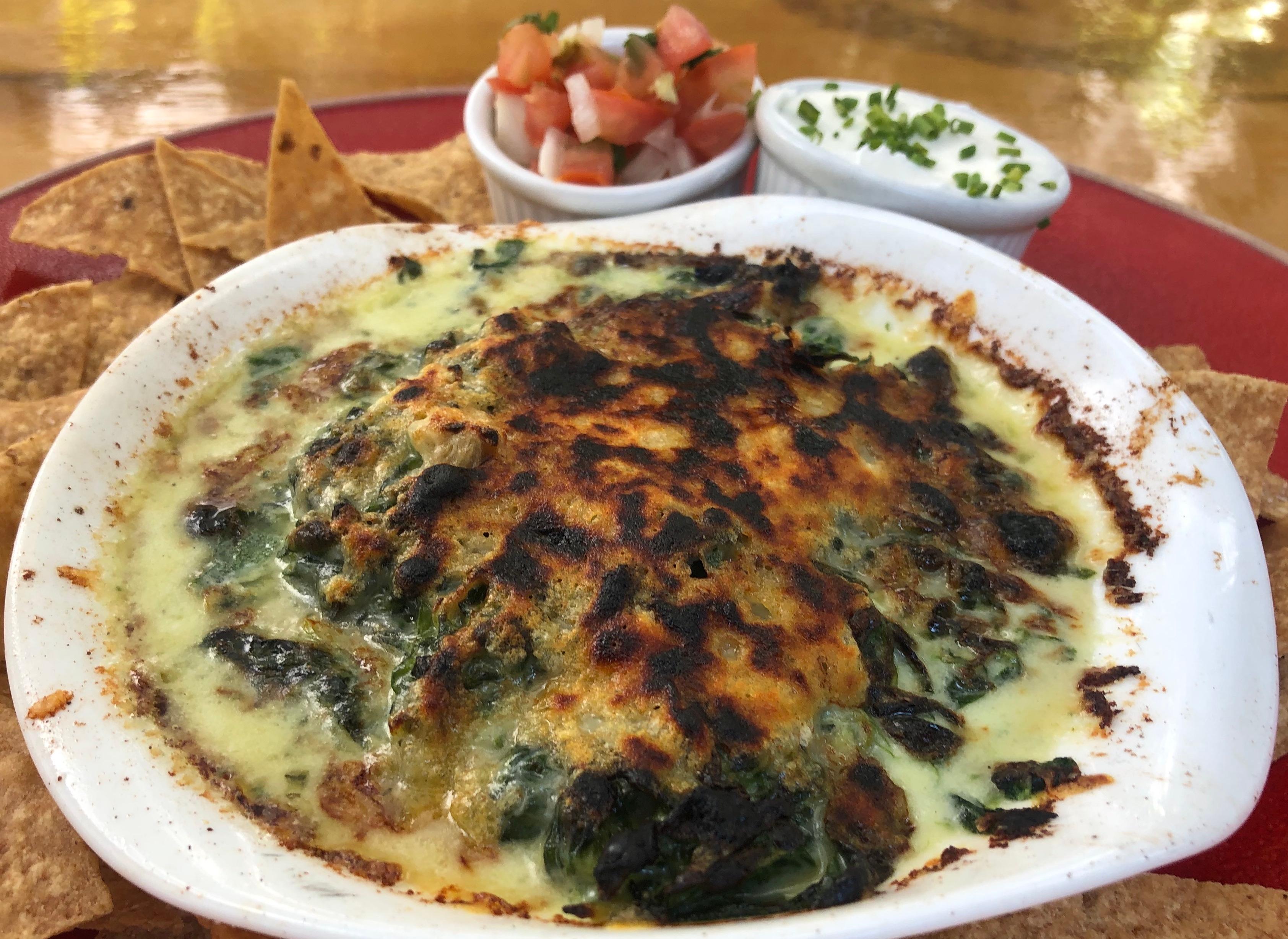 Order Spinach & Artichoke Dip food online from James Beach store, Venice on bringmethat.com