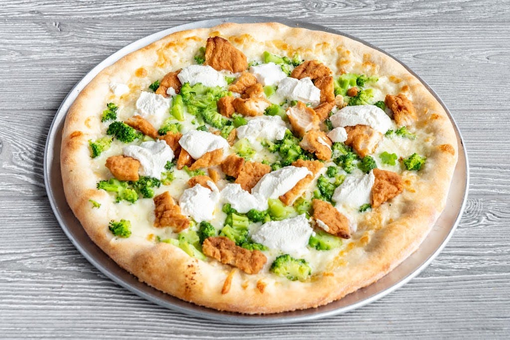 Order Broccoli & Chicken Pizza - Small 12" food online from Pronto Pizza store, Merchantville on bringmethat.com