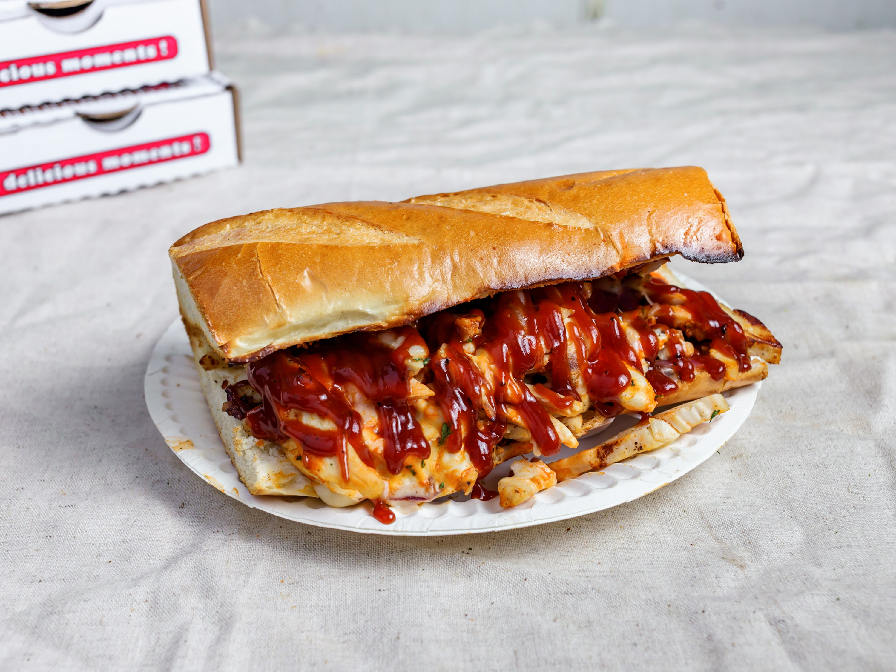 Order BBQ Philly Chicken Cheesesteak food online from Big Daddy Cheese Steak store, San Francisco on bringmethat.com
