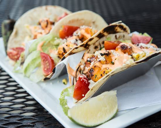 Order Shrimp Tacos food online from The Lions Restaurant & Lounge store, Atlanta on bringmethat.com