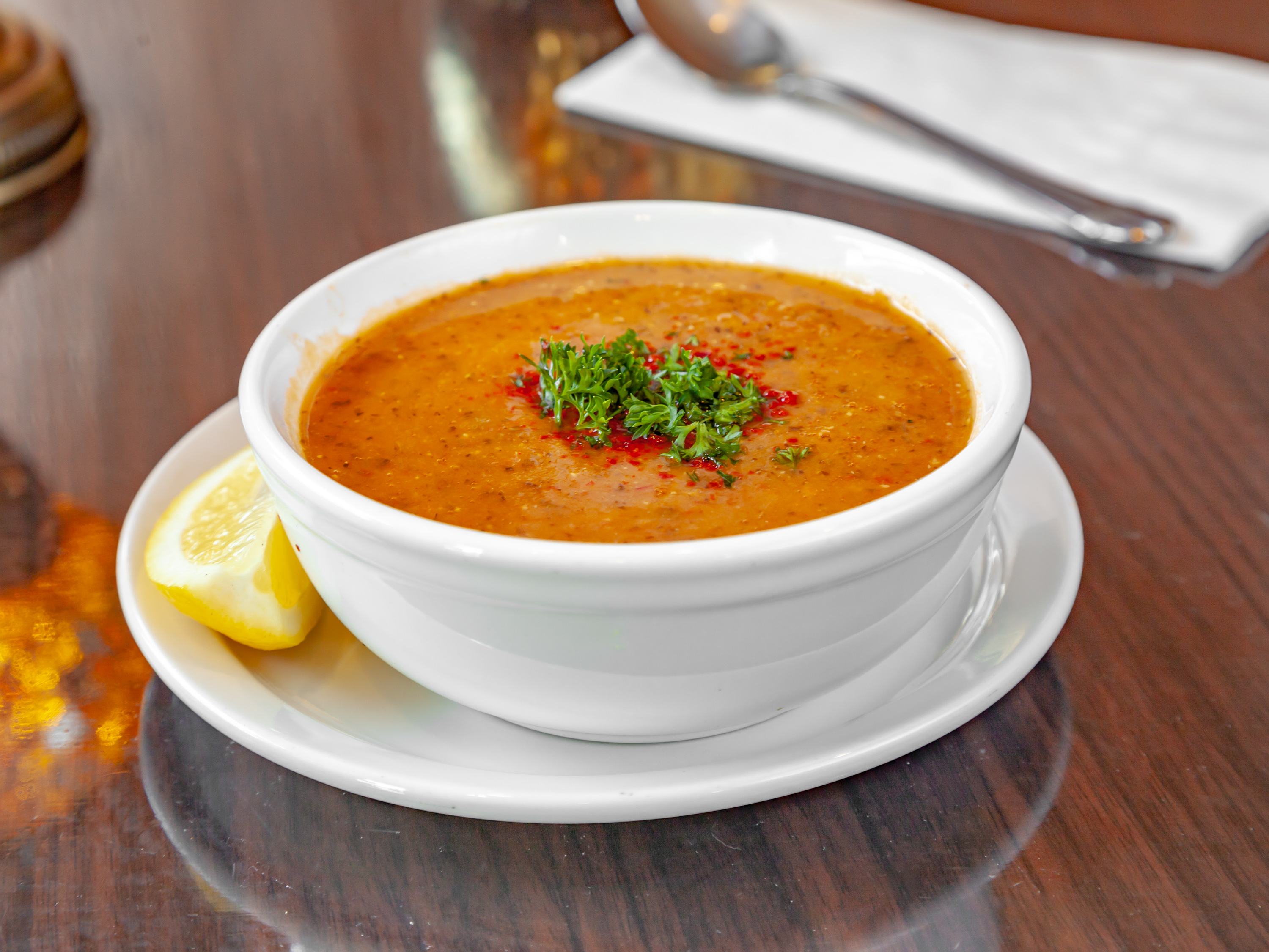 Order Lentil Soup food online from Geary Kebab House store, San Francisco on bringmethat.com