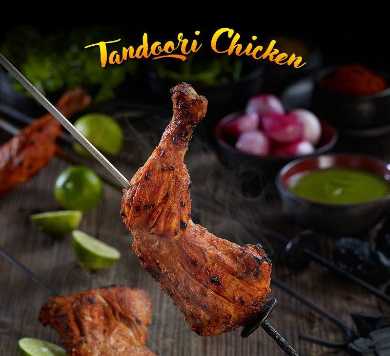Order 18. Tandoori Chicken food online from Bawarchi store, New York on bringmethat.com