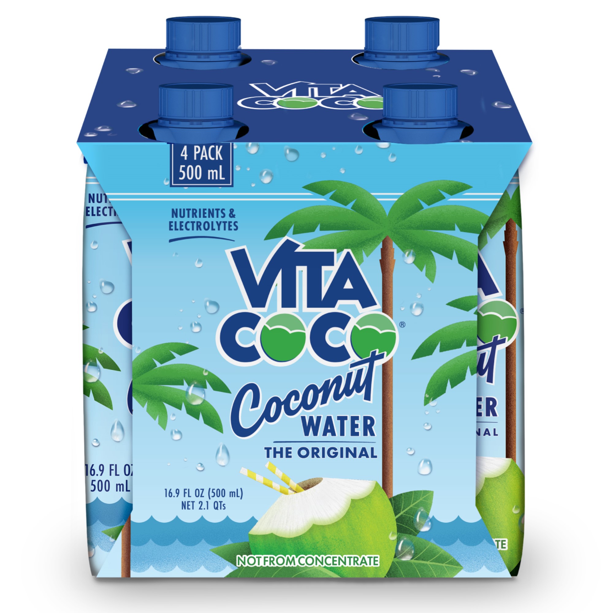 Order Vita Coco Pure Coconut Water, 16.9 fl oz - 4 pk food online from Rite Aid store, ELMIRA on bringmethat.com