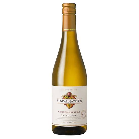 Order Kendall-Jackson Vintner's Reserve Chardonnay, 750mL white wine (13.5% ABV) food online from House Of Wine store, New Rochelle on bringmethat.com
