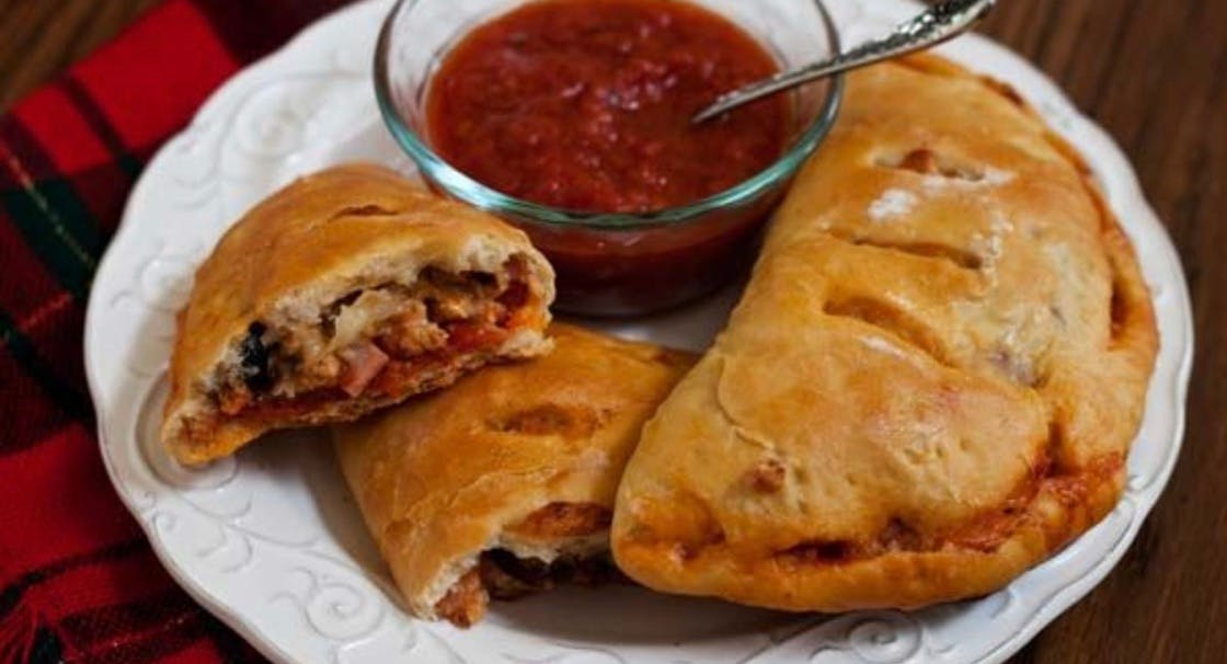 Order Meat Calzone - Calzone food online from Buongiorno Pizza store, Windsor Mill on bringmethat.com
