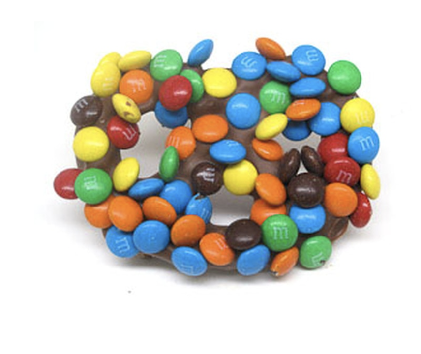 Order MILK Chocolate Covered M&M Pretzel food online from The Sweet Shop Nyc store, New York on bringmethat.com