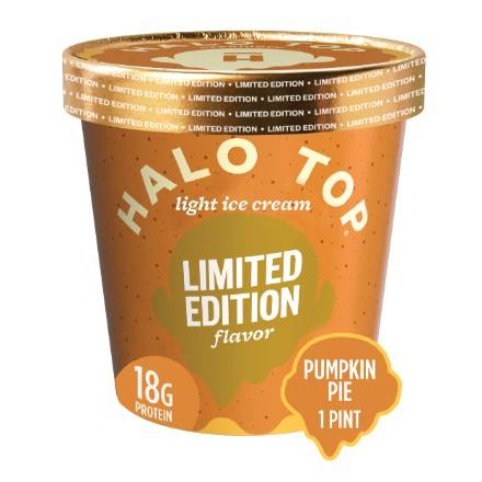 Order Halo Top Pumpkin Pie Ice Cream (16 oz) food online from Dolcezza Gelato store, Arlington on bringmethat.com